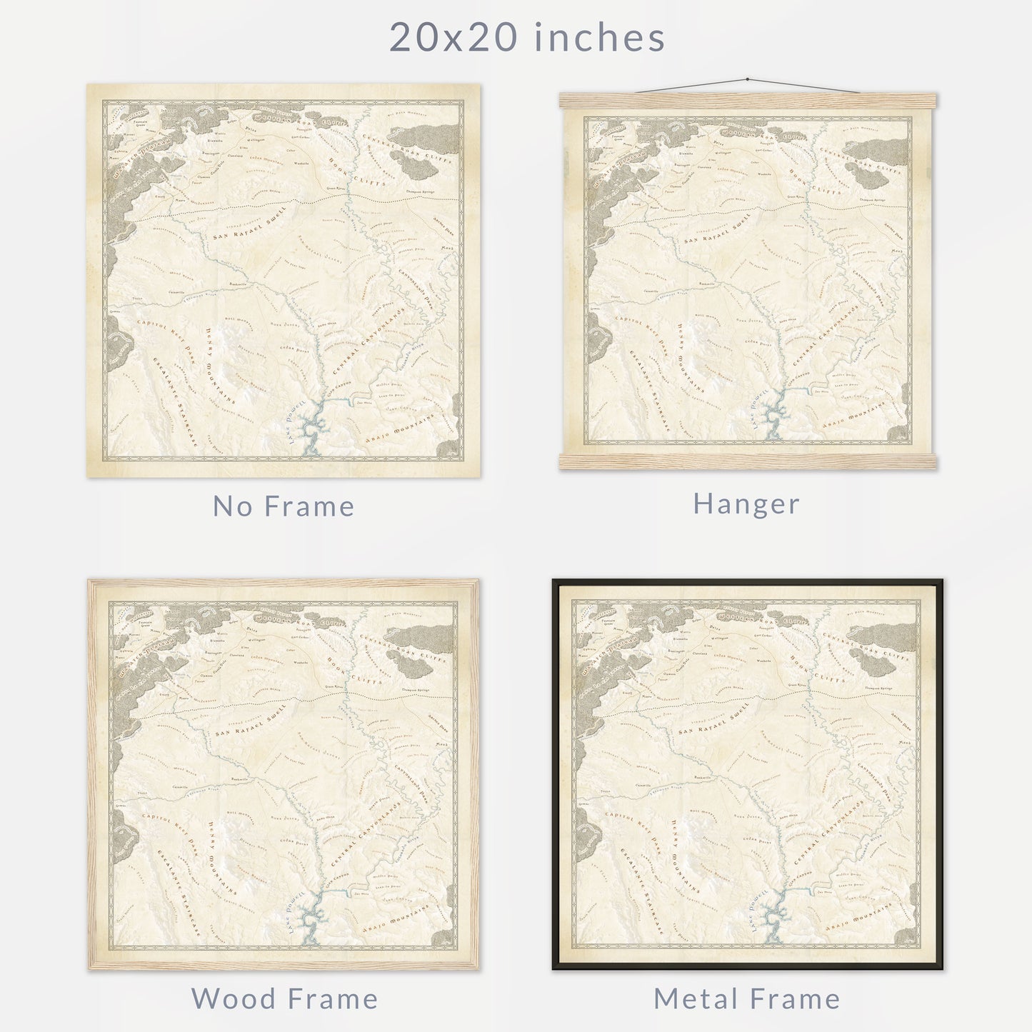 Eastern Utah Fantasy Map Print