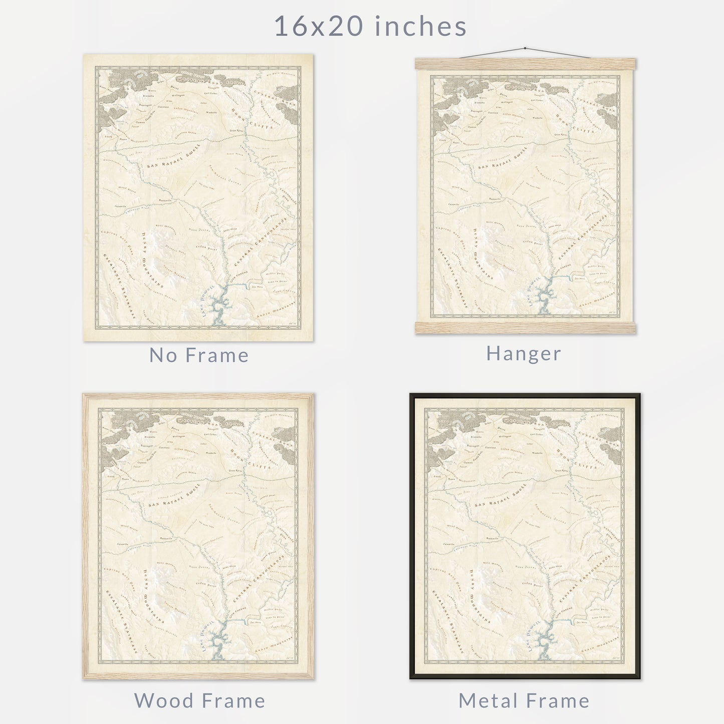 Eastern Utah Fantasy Map Print