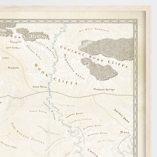 Eastern Utah Fantasy Map Print