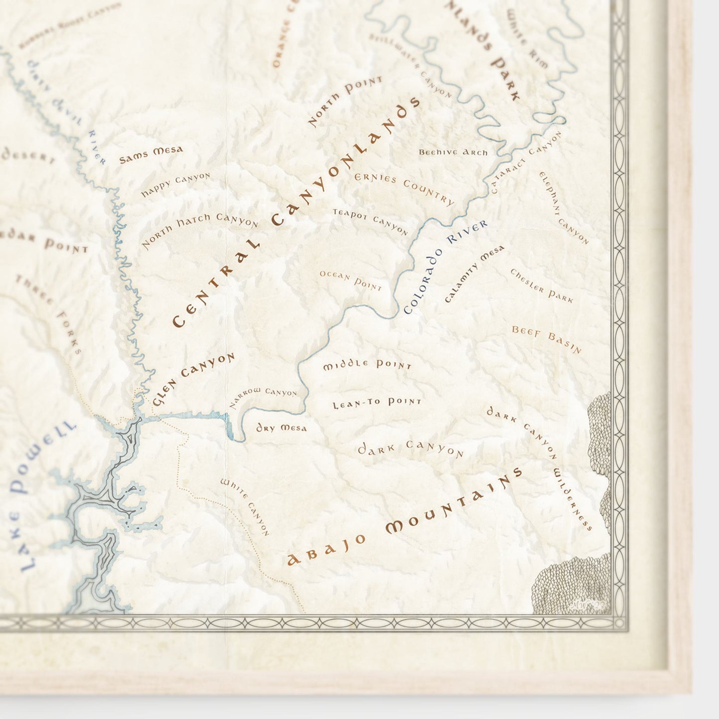 Eastern Utah Fantasy Map Print