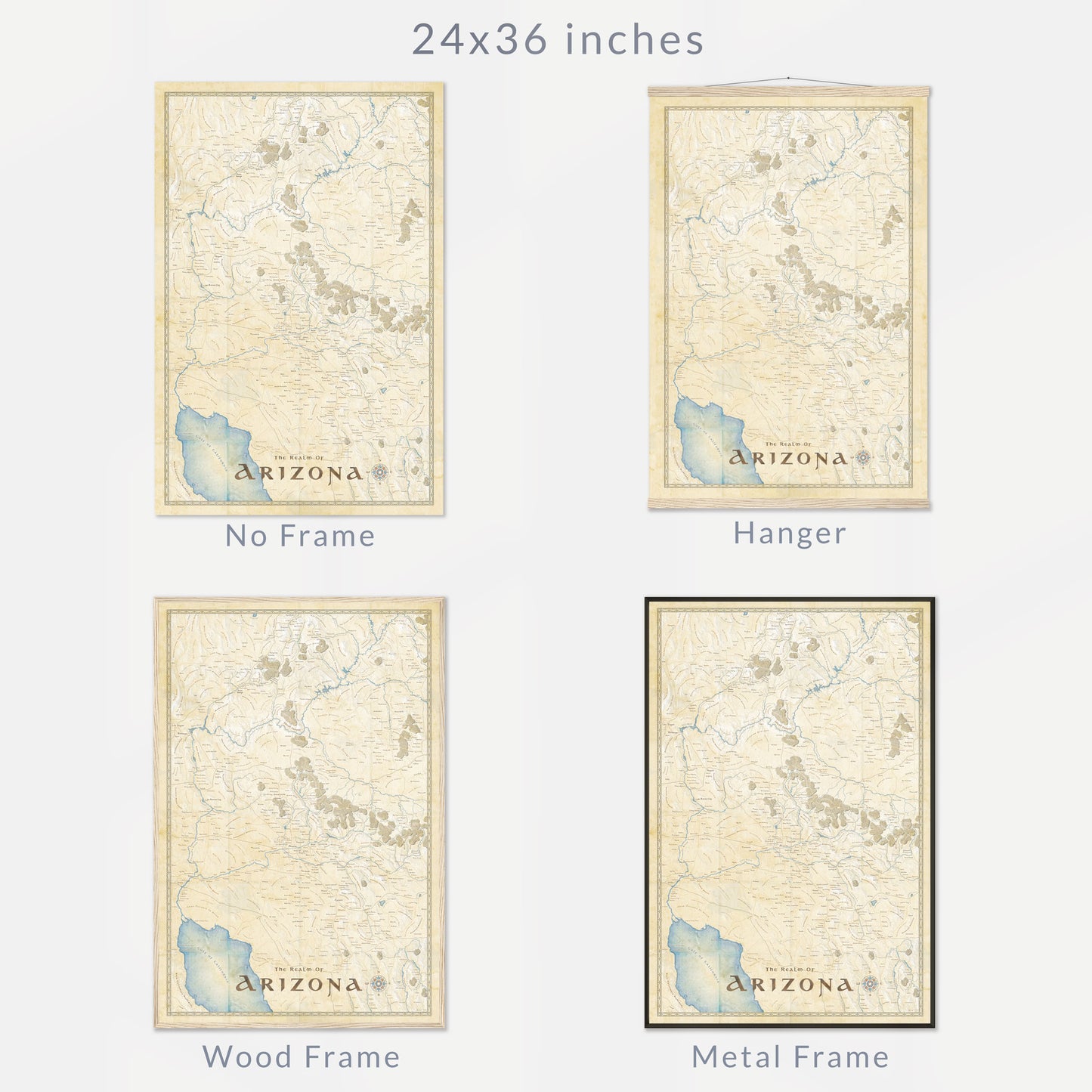 Arizona Fantasy Map Print