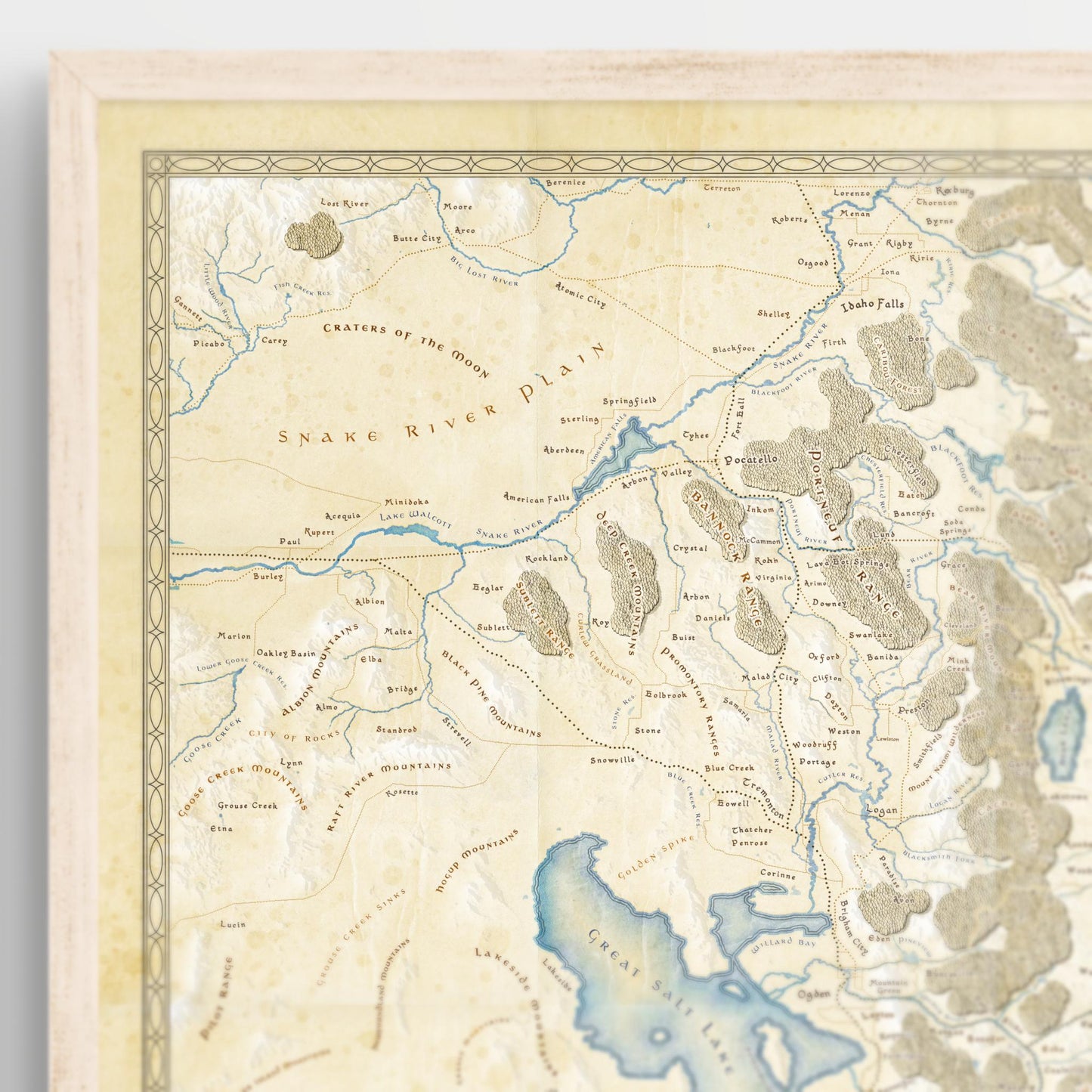 Utah Fantasy Map Print