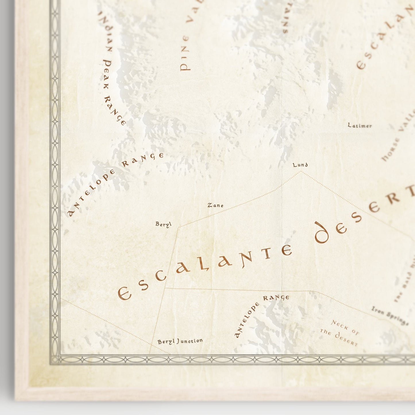 Western Utah Fantasy Map Print