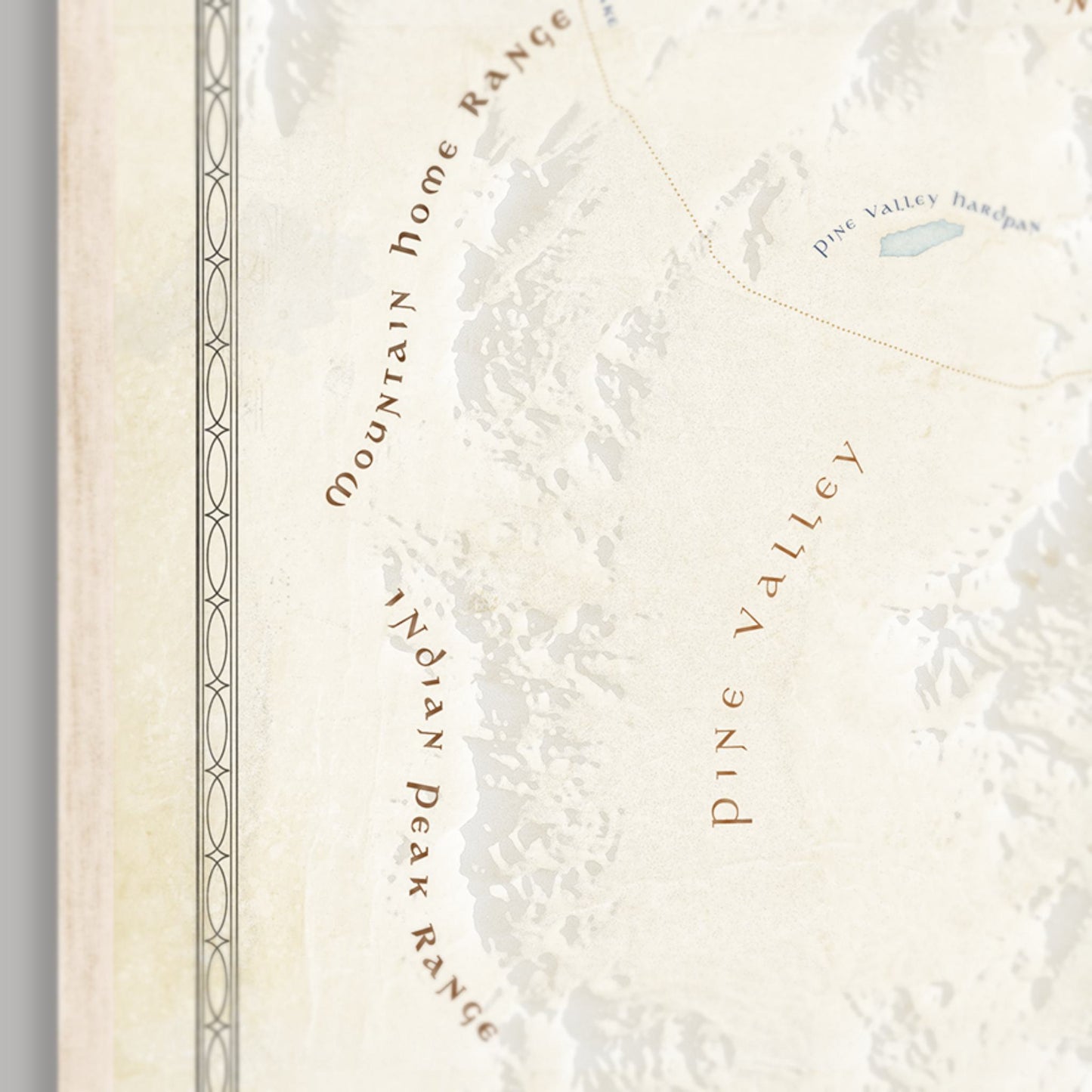 Western Utah Fantasy Map Print