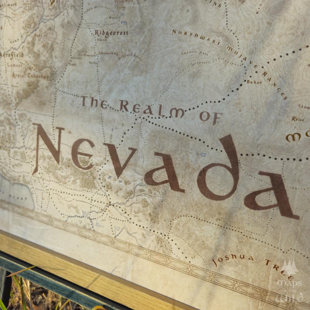 Fantasy map from the realm of Nevada