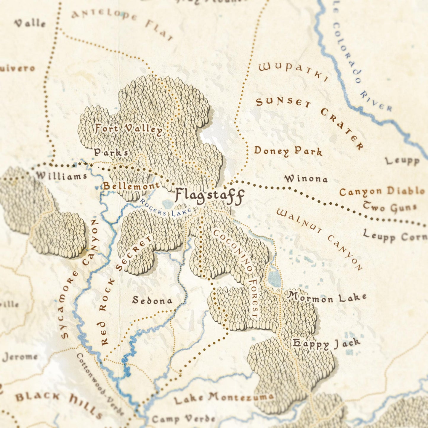 Arizona Fantasy Map Print