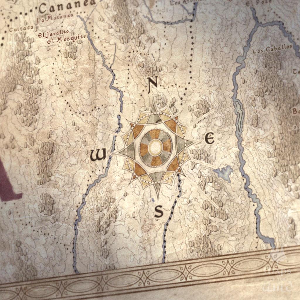Arizona wall map done in fantasy art style for home and office decor.