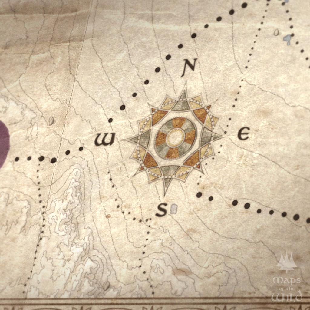 New Mexico wall map done in fantasy art style for home and office decor.