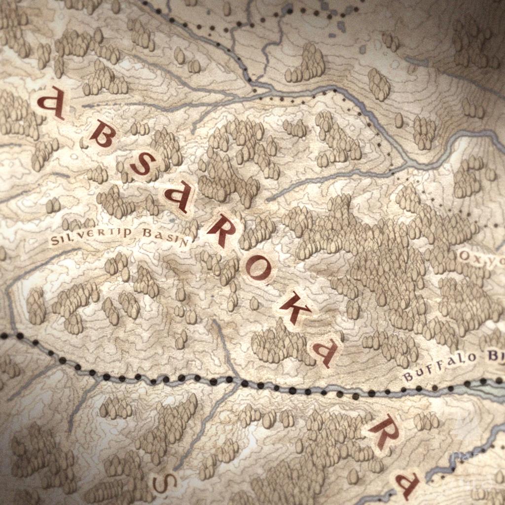 Wyoming wall map done in fantasy art style for home and office decor.